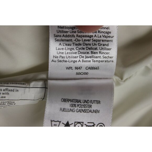 Eddie Bauer women's ivory full zip premium goose down filled puffer jacket 2X - Picture 16 of 16